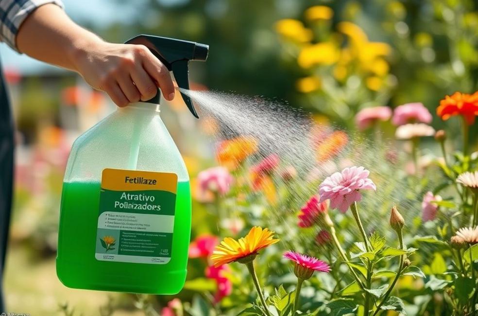 Fertilizante Foliar Atrativo para Abelhas com Bicarbonato, Sabão e Alecrim