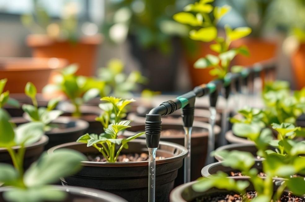 Entendendo a Microirrigação Por que ela transforma seu pequeno jardim