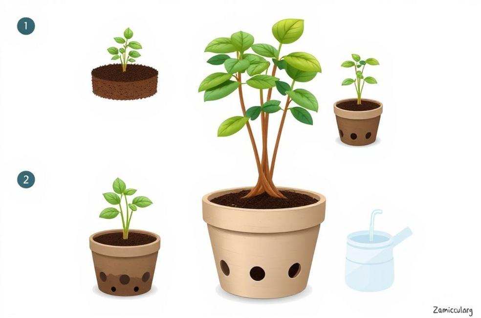 Passo a Passo do Plantio e Rega da Zamioculca – Do Vaso ao Solo Ideal
